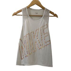Nike Tank Top Women's XS Dri-Fit Athletic Gym Light Gray